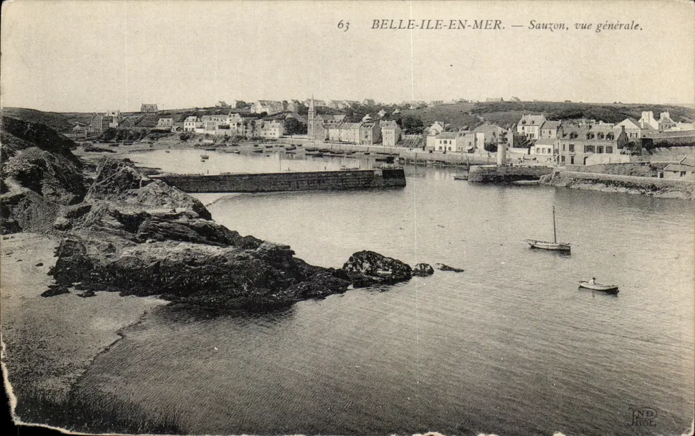 Sauzon — vue générale — éditeur ND JOL, n° 63 - Vorderseite
