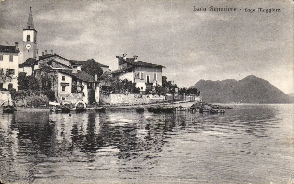 Wyspa Górska - Jezioro Maggiore — wydawca Brunner & C., Como, nr 511 - Awers