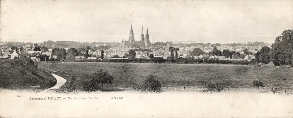 Bayeux — Panorama visto desde la Carrière — ND Phot - Anverso