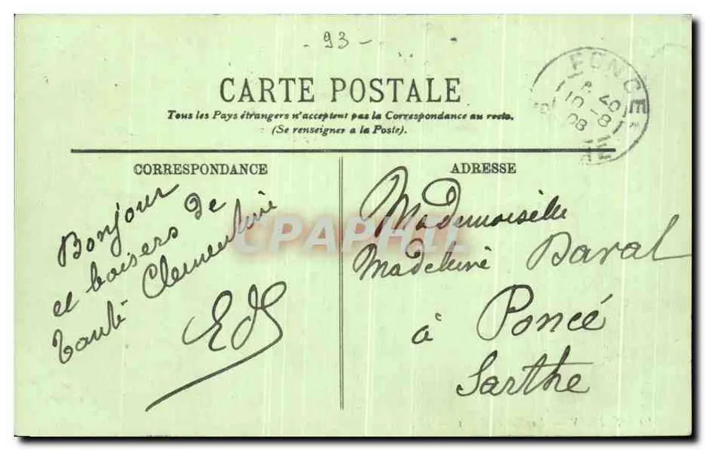 ÉPINAY — A Rue de Paris — LL. - Verso