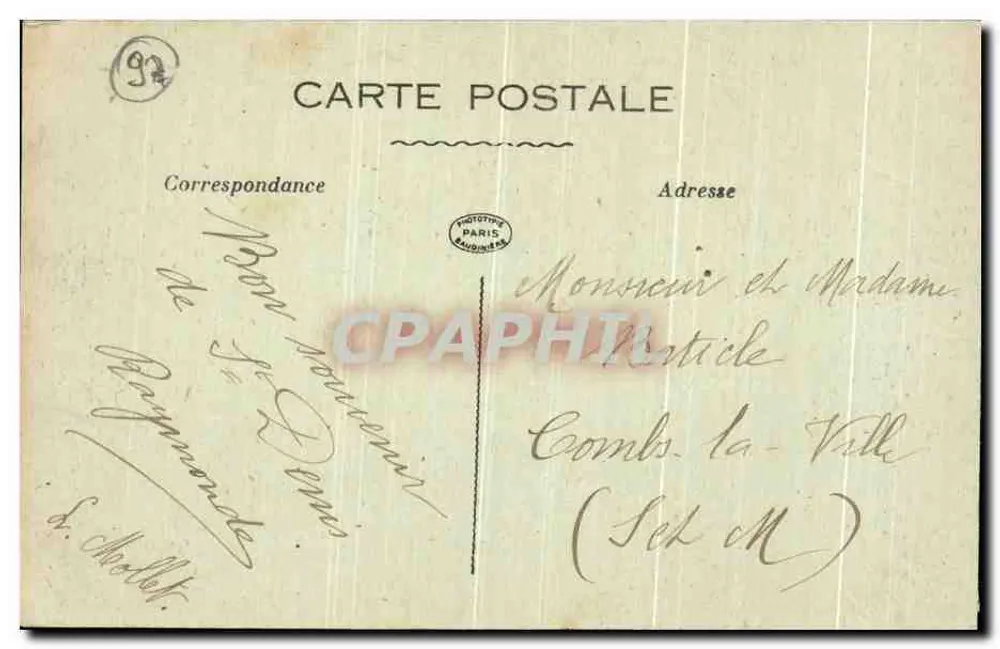 Saint-Denis — A Prefeitura — J.F. - Verso