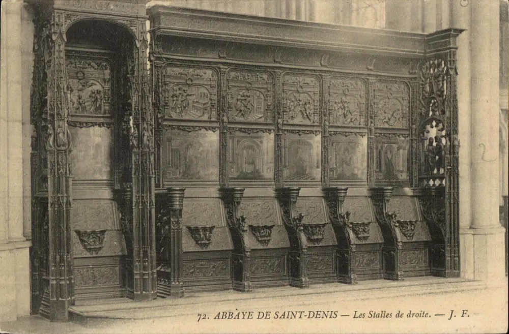 Abadia de Saint-Denis — As Stalles da direita — J. F. - Frente