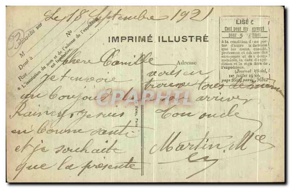 Le Raincy — L'Hotel de Ville - Verso