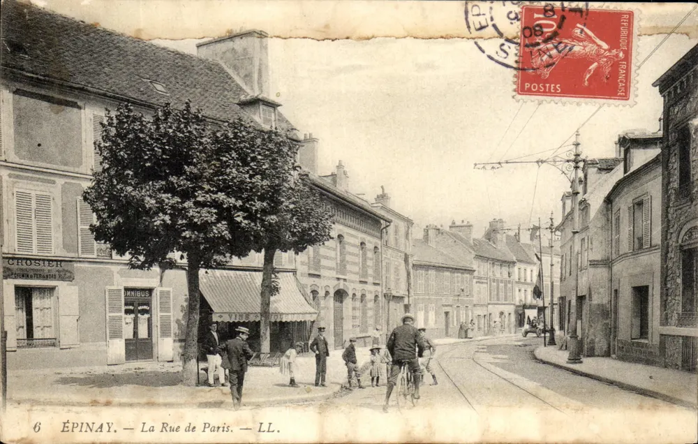 ÉPINAY — A Rue de Paris — LL. - Frente