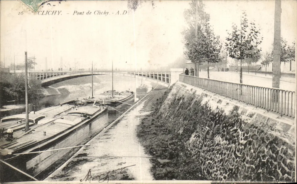 Clichy - Ponte de Clichy — A.D. — editor A.D. n°16 - Frente