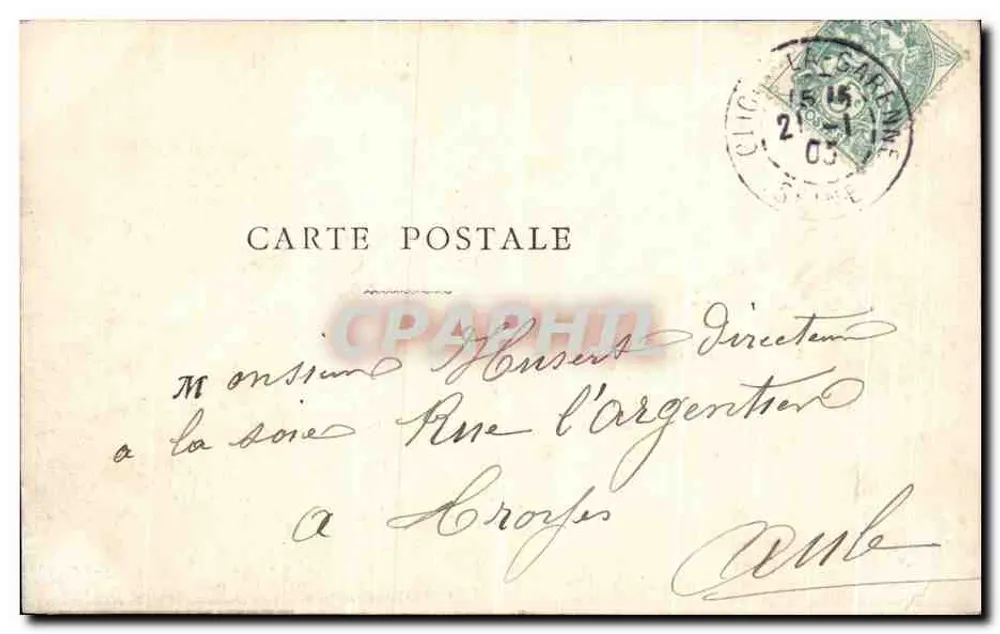 Clichy - Ponte de Clichy — A.D. — editor A.D. n°16 - Verso