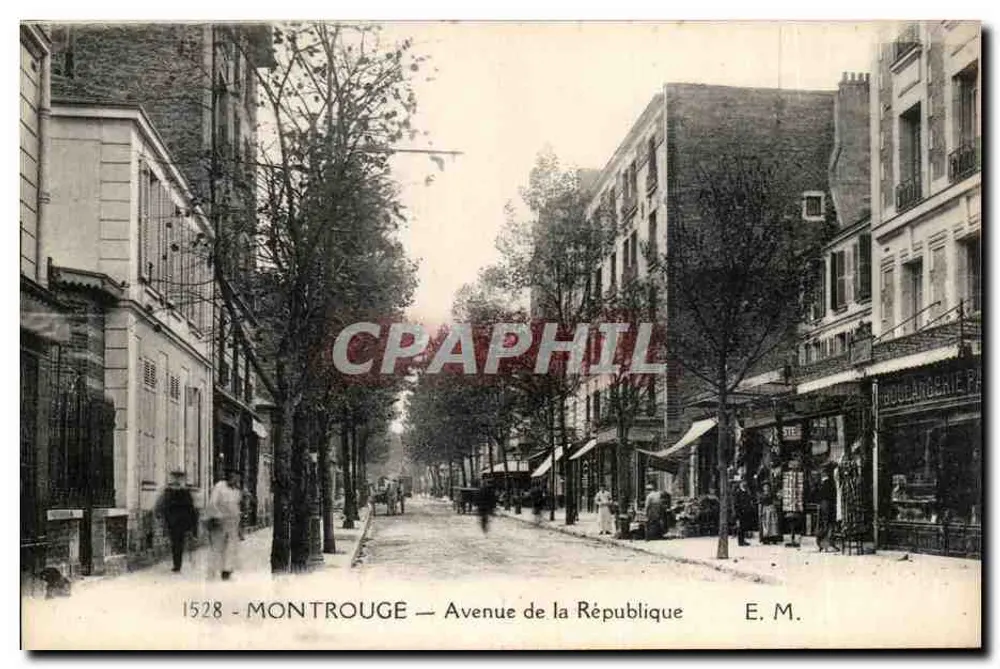 Montrouge — Avenue de la République — E. M. n°1528 - Recto