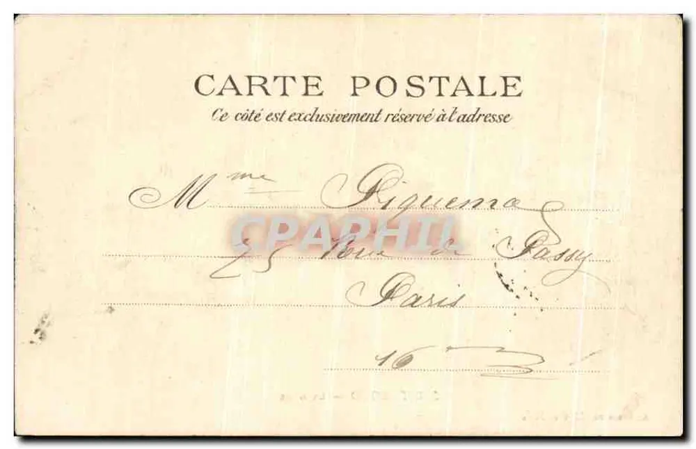 Saint-Cloud — A Estação — A. Brossard, editor, Paris - Verso
