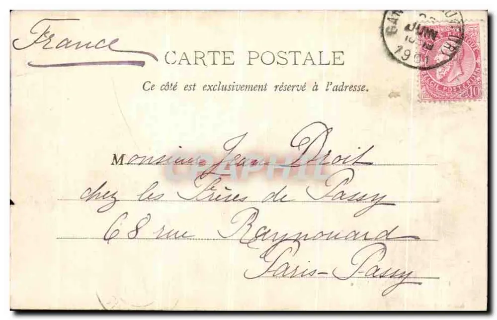 Gand — Calçada da Byloque — Editor Albert Sogg & Gand, Série 1 N. 100 - Verso