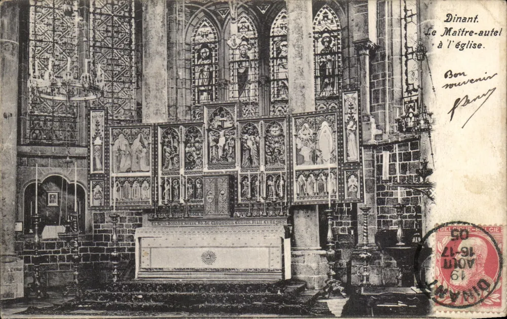 Dinant. O Altar-Mestre na Igreja — editor desconhecido, número de série não visível - Frente