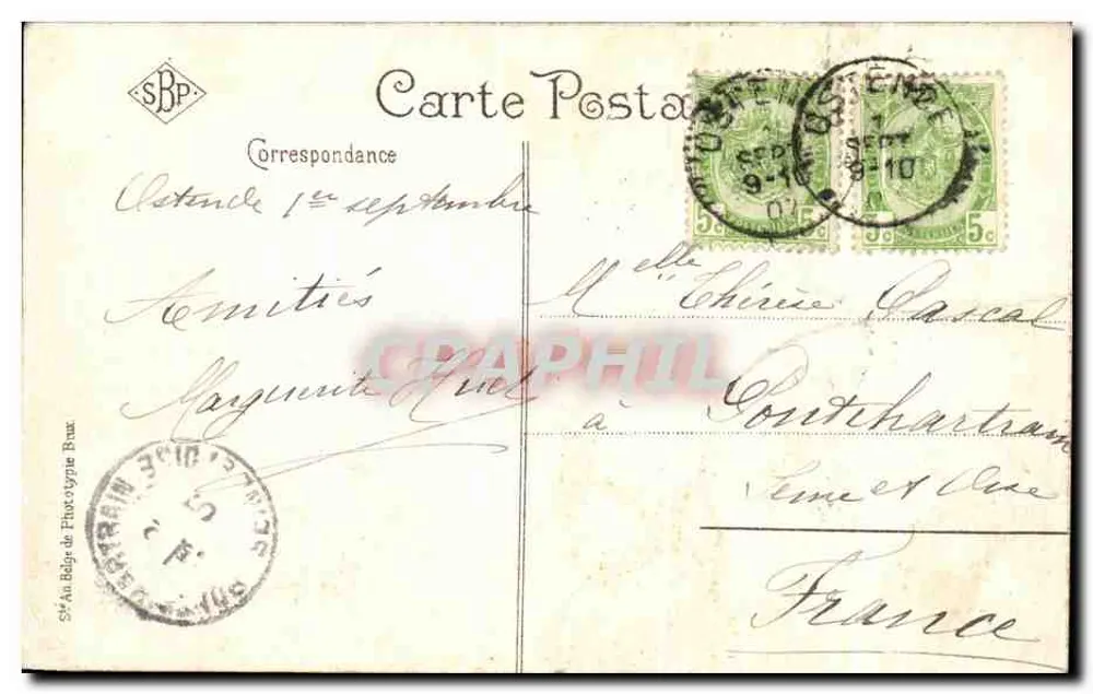 Ostenda - łodzie rybackie — SBC, nr 8 - Rewers