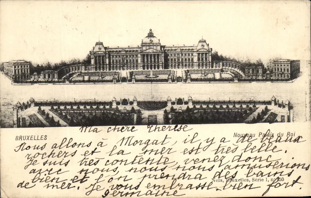 Brüssel — Neues Königspalast — Nels, Brüssel, Serie 1, n° 250 - Vorderseite