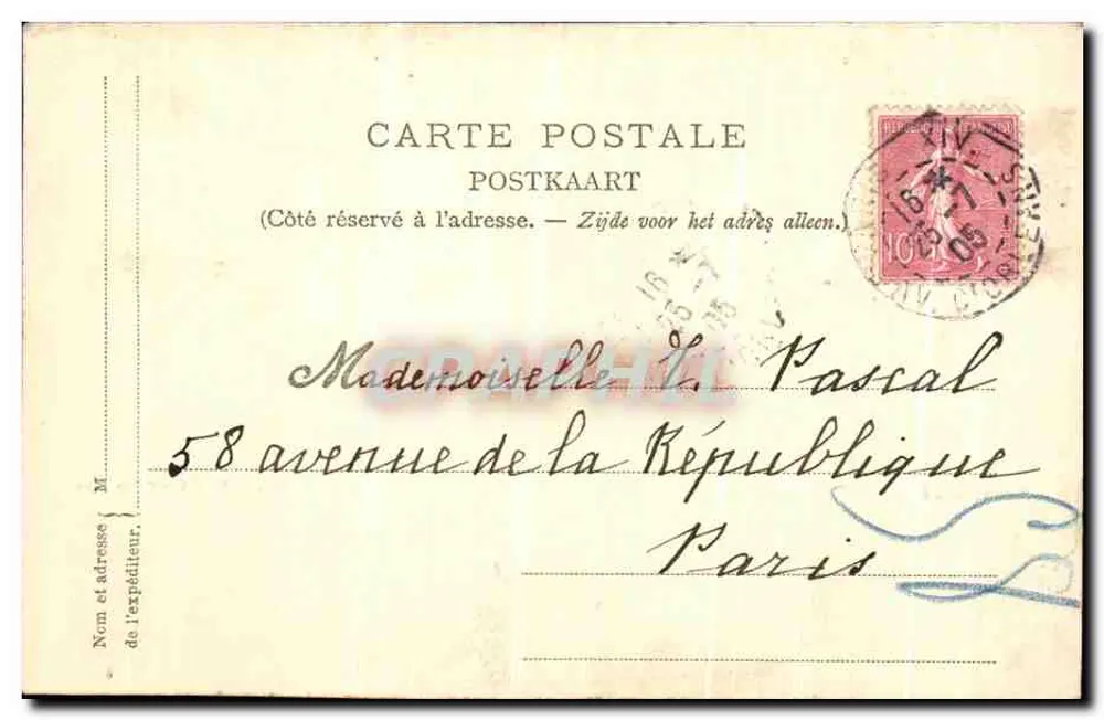 Brüssel — Neues Königspalast — Nels, Brüssel, Serie 1, n° 250 - Rückseite