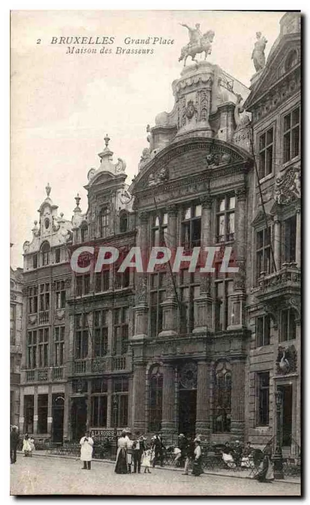 Brüssel - Grand'Place - Brauereihaus — Verlag Alarobes - Vorderseite