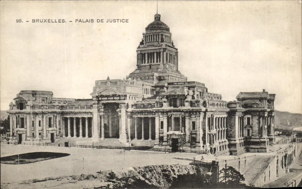 Bruxelas — Palácio de Justiça — editor H. M. Dobrecourt, n° 98 - Frente