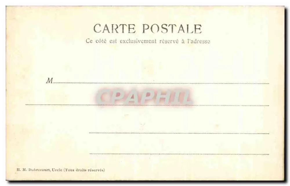 Bruxelas — Palácio de Justiça — editor H. M. Dobrecourt, n° 98 - Verso