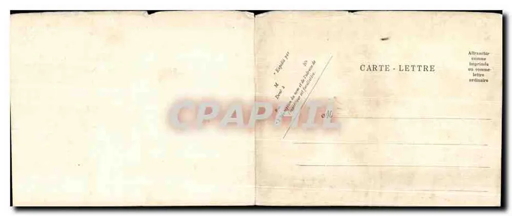 Brest — Blick auf den Strand und den Hafen, Insel China — Verleger: L. L. (gedruckt auf der Karte) - Rückseite