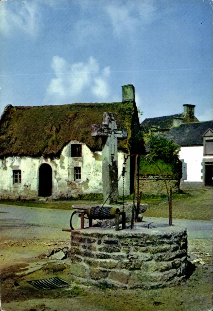 Poço e cruz de pedra — Chalé da Bretanha — Edições do Gabier - Frente