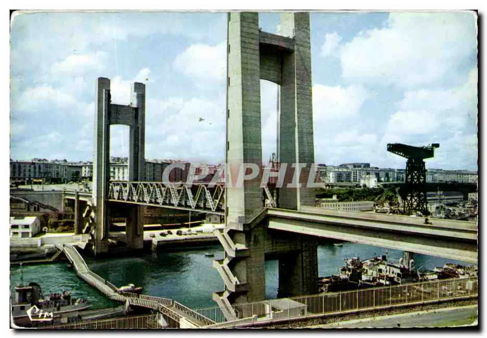 Brest (Finistère) — O Ponte Nacional — Combier Imp. (S.-et-L.) - Frente