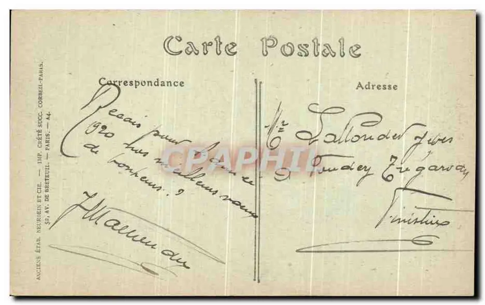BREST — Die Bucht, Aufnahme vom Cours Dayot — ND Phot. - Rückseite