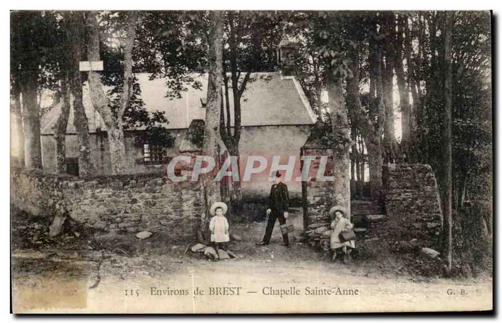 Nos arredores de BREST — Capela de Santa Ana — G. B. - Frente