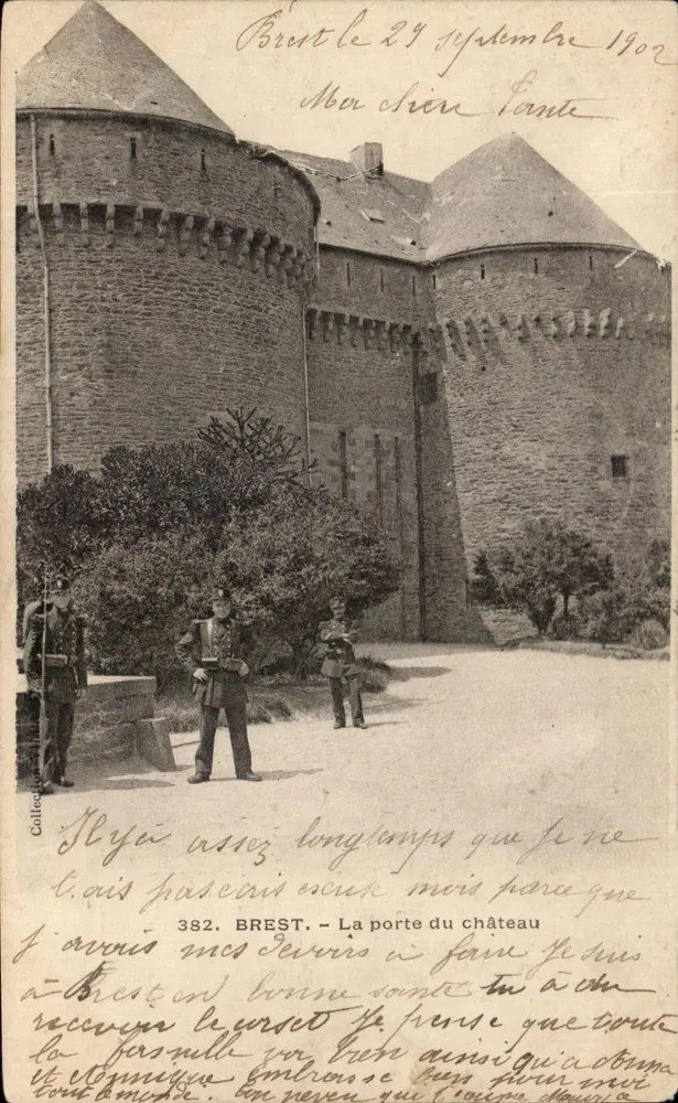 Brest - Ansicht des Schlosstores — 382 — unbekannter Verlag - Vorderseite