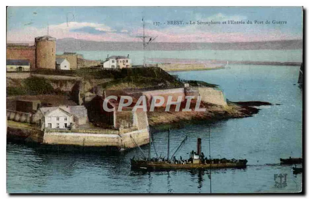 BREST — Der Sémaphore und der Eingang zum Kriegshafen — n°137 - Vorderseite