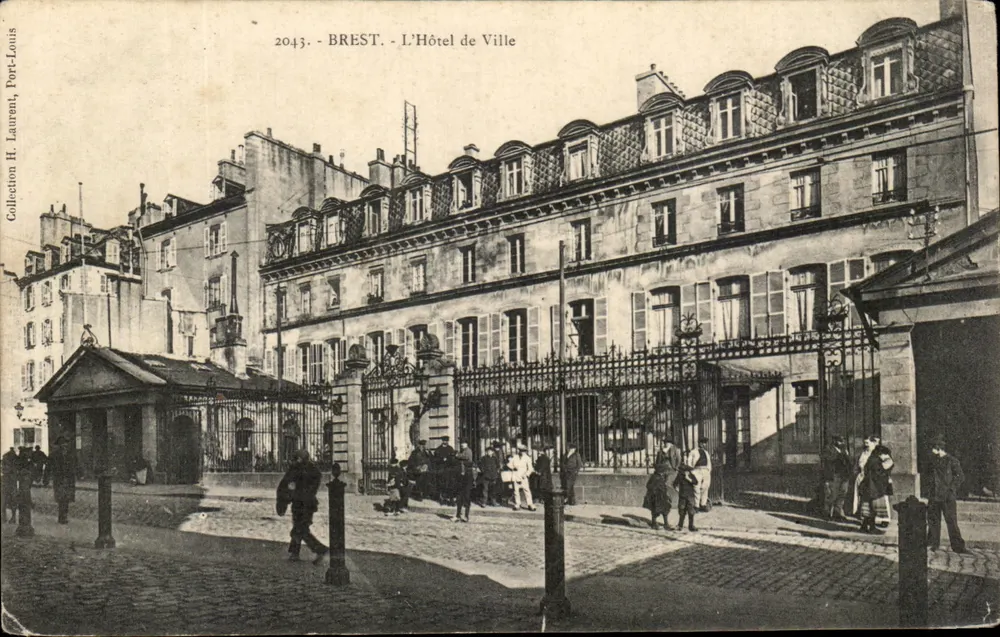 Brest - O Palácio de Justiça — editor H. Laurent, n° 2043 - Frente