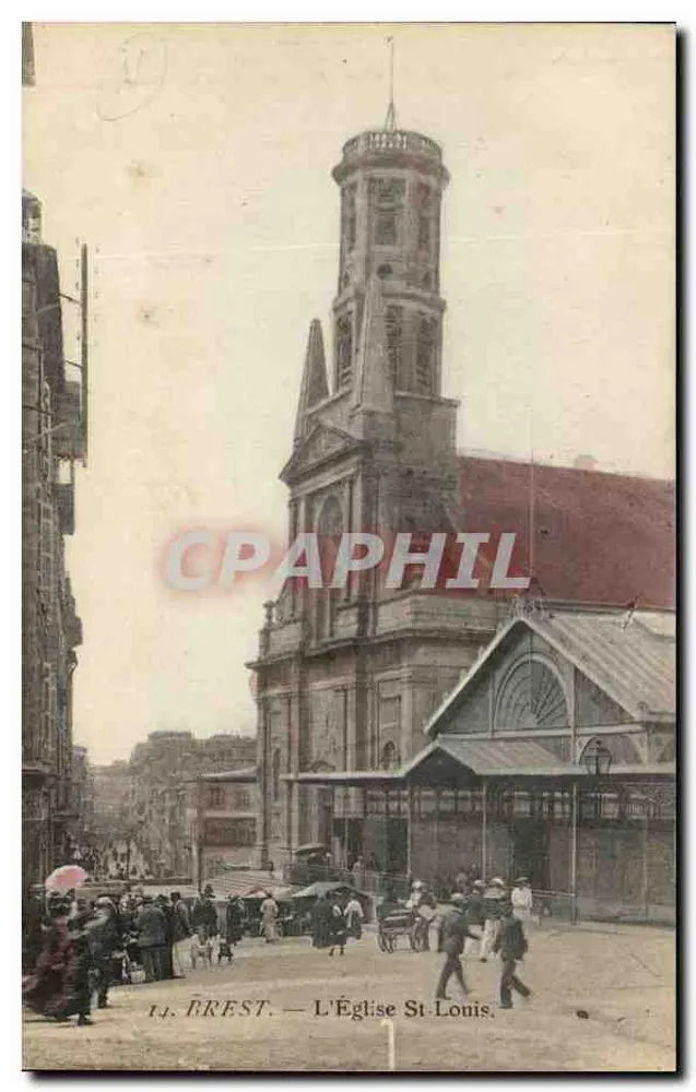 Frest — Uitzicht op de kerk Saint-Louis - Voorkant