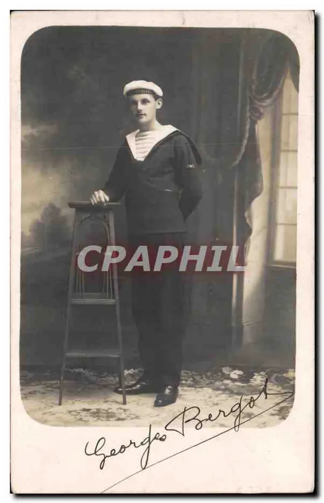 George Bergot — marinheiro telegrafista — Cherbourg, 1912 - Frente