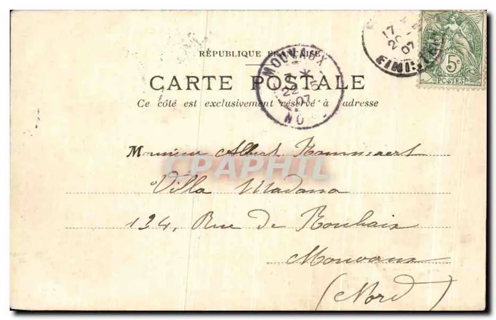 Brest — Porto comercial visto do Castelo — Toda a Bretanha, n°104 - Verso