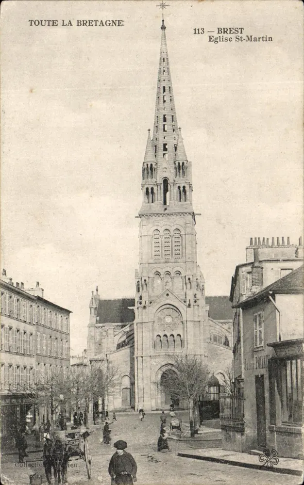 Brest — Igreja de São Martinho — Toda a Bretanha, n°113 - Frente