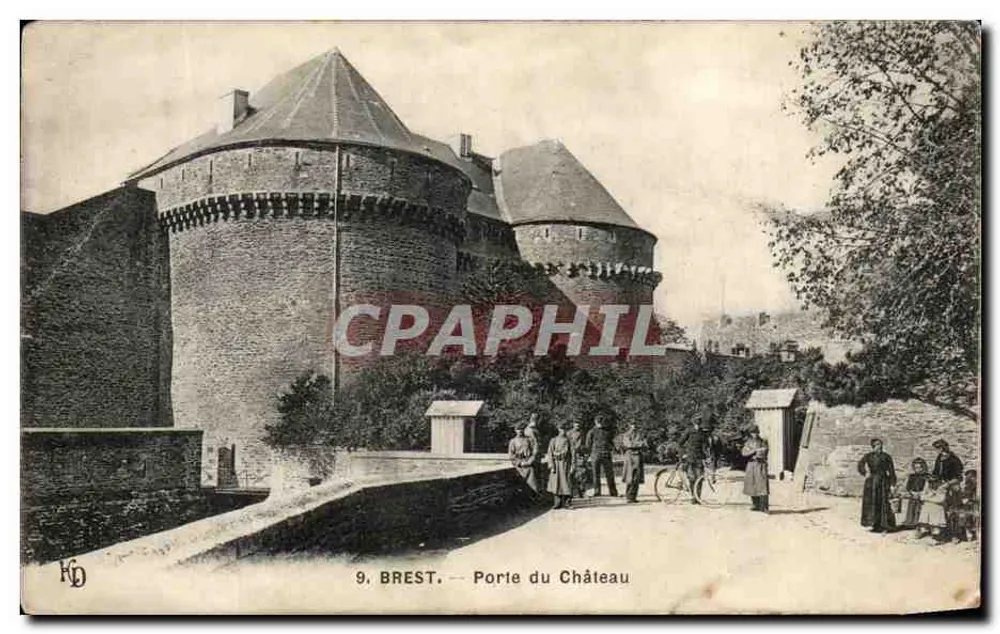 Brest — Tor des Schlosses — KD - Vorderseite