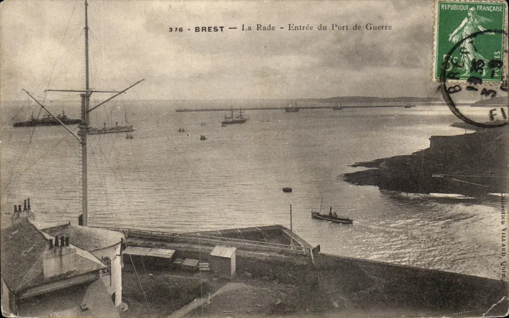 Brest — Der Hafen — Eingang zum Kriegshafen — Sammlung Vilard, Quimper - Vorderseite