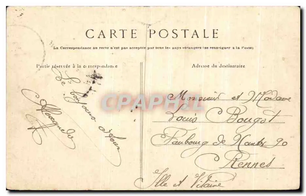 Brest — Der Hafen — Eingang zum Kriegshafen — Sammlung Vilard, Quimper - Rückseite