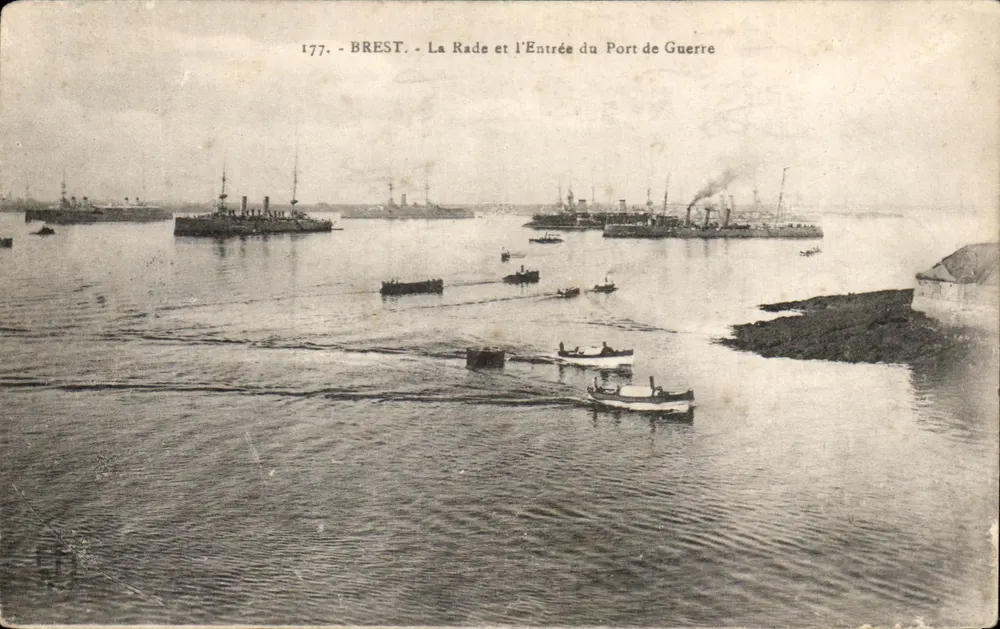 Brest - Die Bucht und der Eingang zum Kriegshafen — Verleger: 177. - Vorderseite