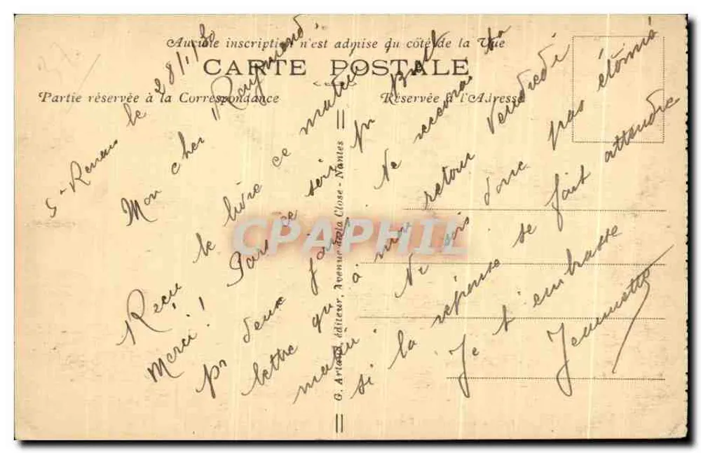 BREST — Vista do Porto de Comércio e da Baía — 122 - Verso