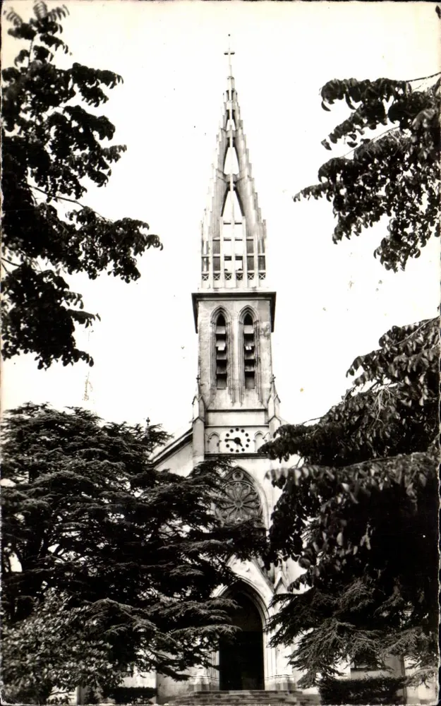 Igreja de São Marcos — Brest-São Marcos (Finistère) — construída em 1865, ponta restaurada em 1958 - Frente
