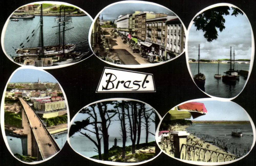 Brest — Vista panorâmica — Edições André Leconte, n° 29.019.78 - Frente