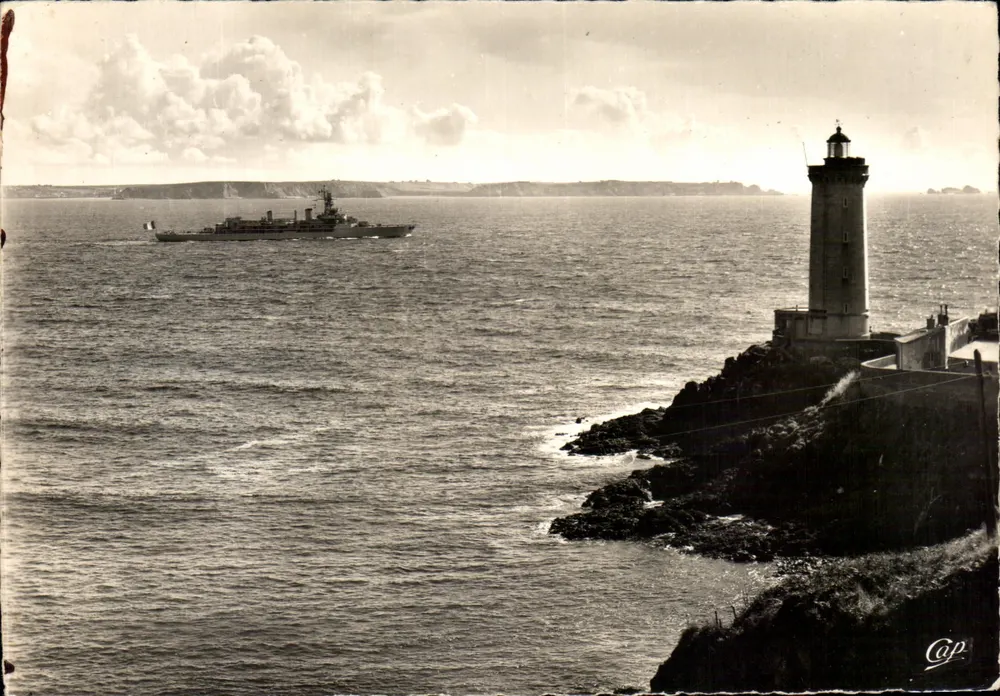 Cap Fréhel — Leuchtturm Minou und Abfahrt des "Jeanne d'Arc" — Cap - Vorderseite