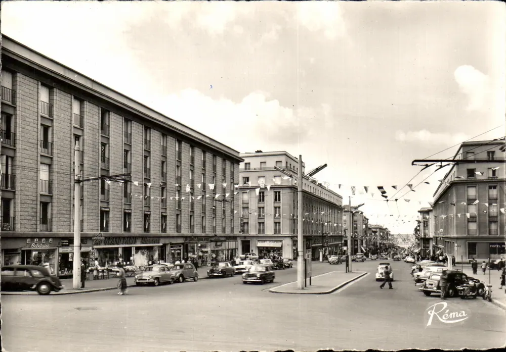 Rue de Siam decorada — Brest (Finistère) — Ed. d'Art RÉMA, série 5814 - Frente
