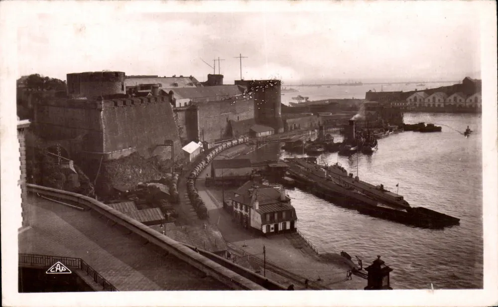 Das Schloss und die Penfeld — Brest — Verlag C.A.P. Straßburg - Vorderseite