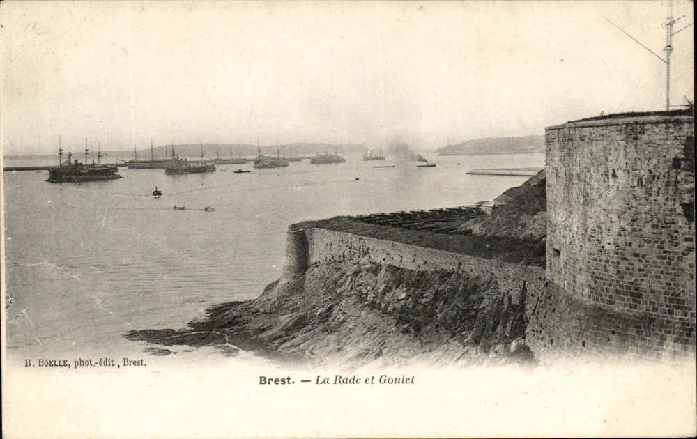Brest — A Baía e Goulet — R. BOELLE, fot.-edit., Brest - Frente
