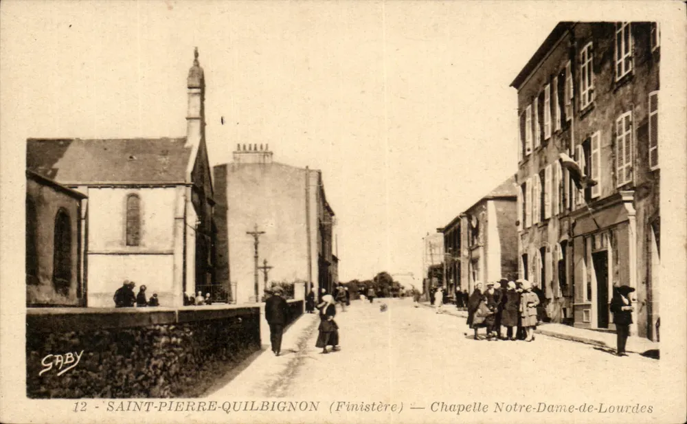 Saint-Pierre-Quilbignon (Finistère) — Kapelle Notre-Dame-de-Lourdes — Saby - Vorderseite