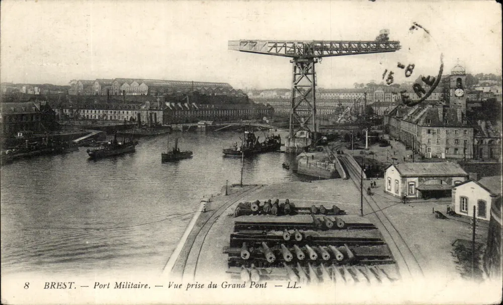 Brest — Militärhafen — Aufnahme vom Grand Pont — LL. - Vorderseite