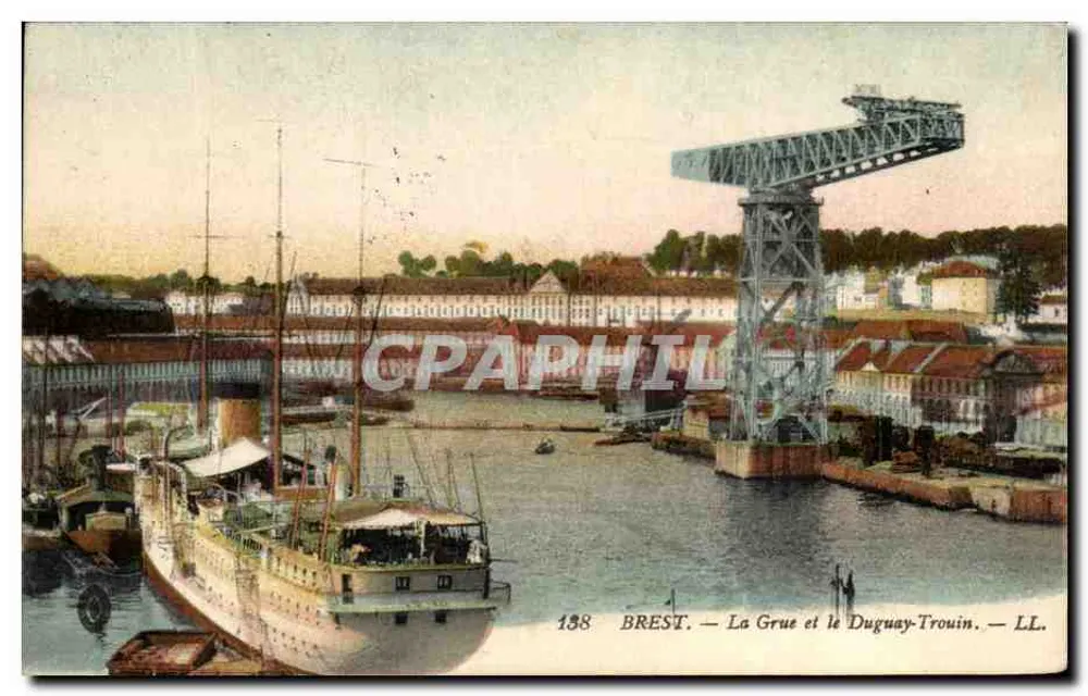 Brest — Die Krane und das Duguay-Trouin — LL. n°138 - Vorderseite