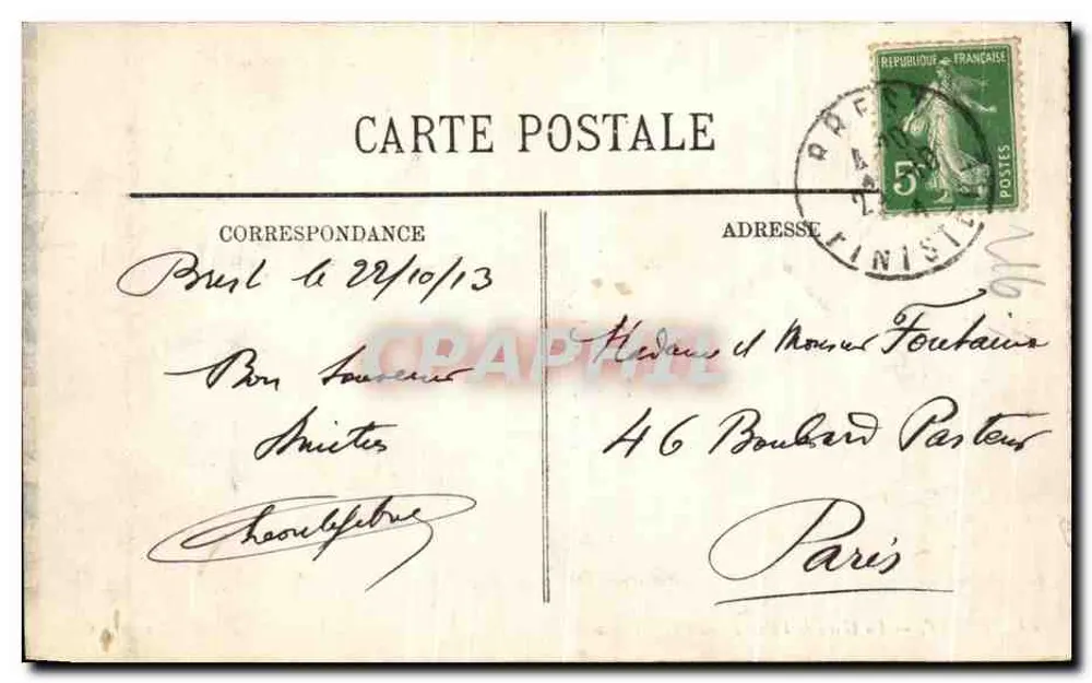 Brest — A Estação Ocidental — LL. n°79 - Verso