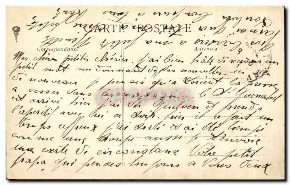 Souvenir z Brest — scena ulicy pod deszczem — Artémis-Azurade, Nantes, n° 49 - Rewers