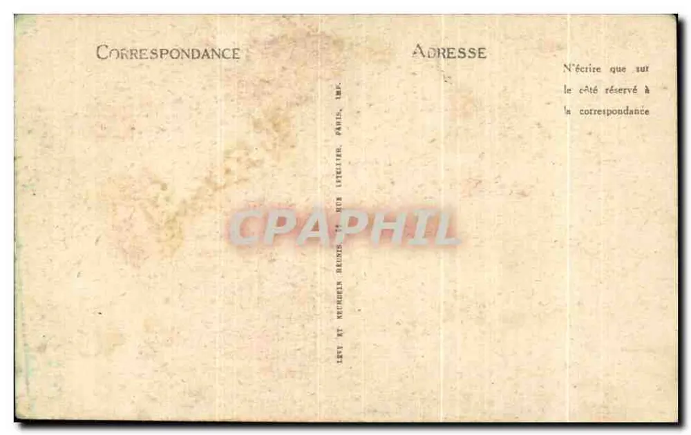 Ein alter Breton — aus der Gegend von Chateaulin — I.L. - Rückseite
