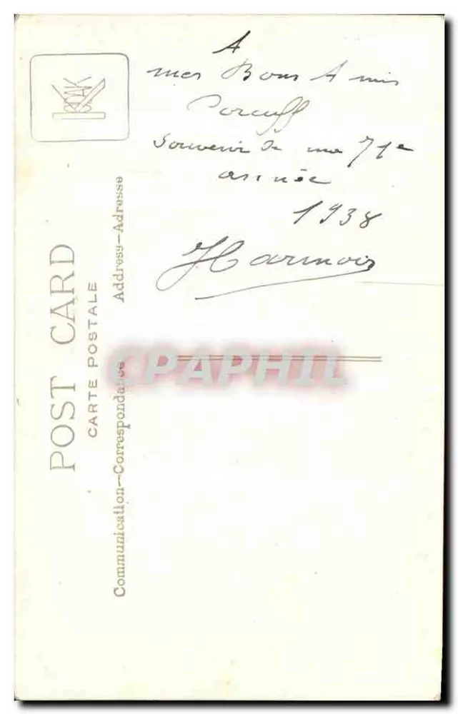 Retrato de um homem idoso barbado — editor desconhecido, número de série não visível - Verso